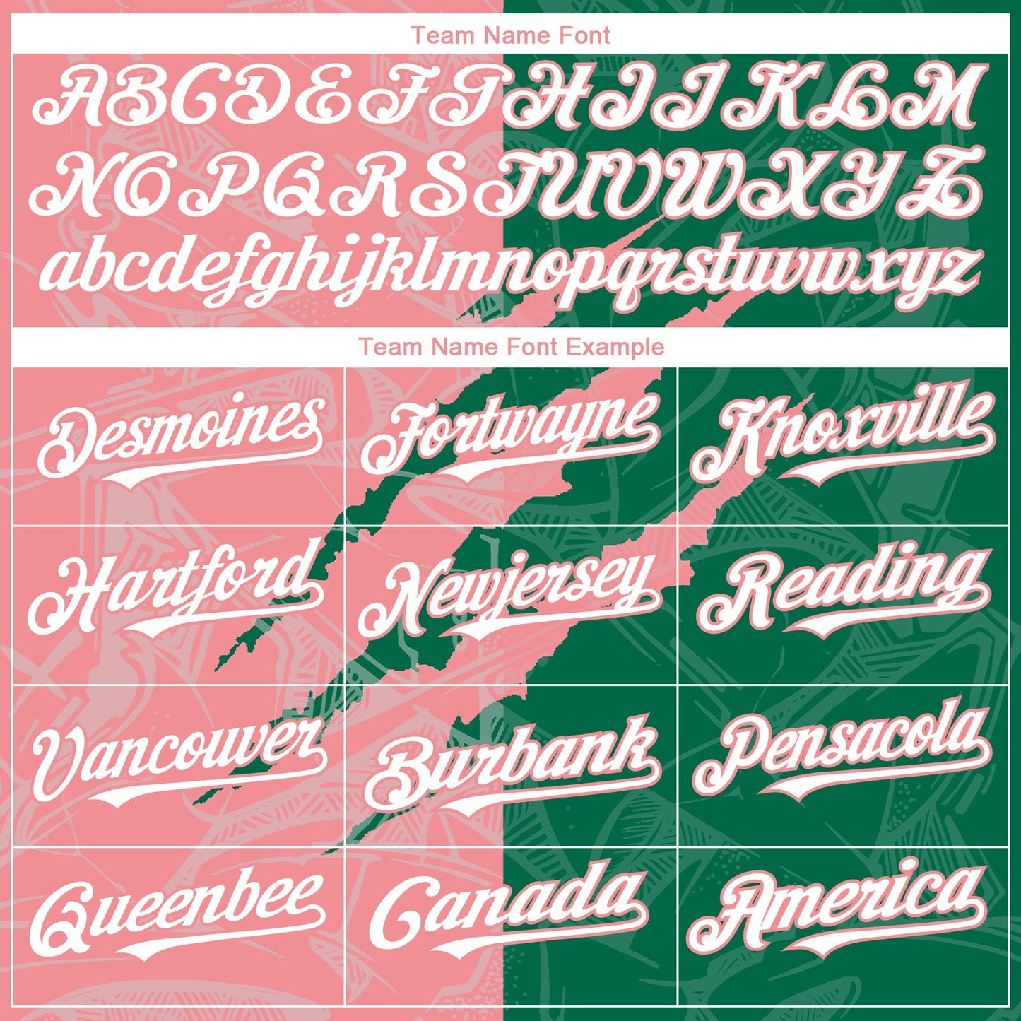 Custom Graffiti Pattern White Kelly Green-Medium Pink 3D Scratch Authentic Baseball Jersey - Sky-Custom