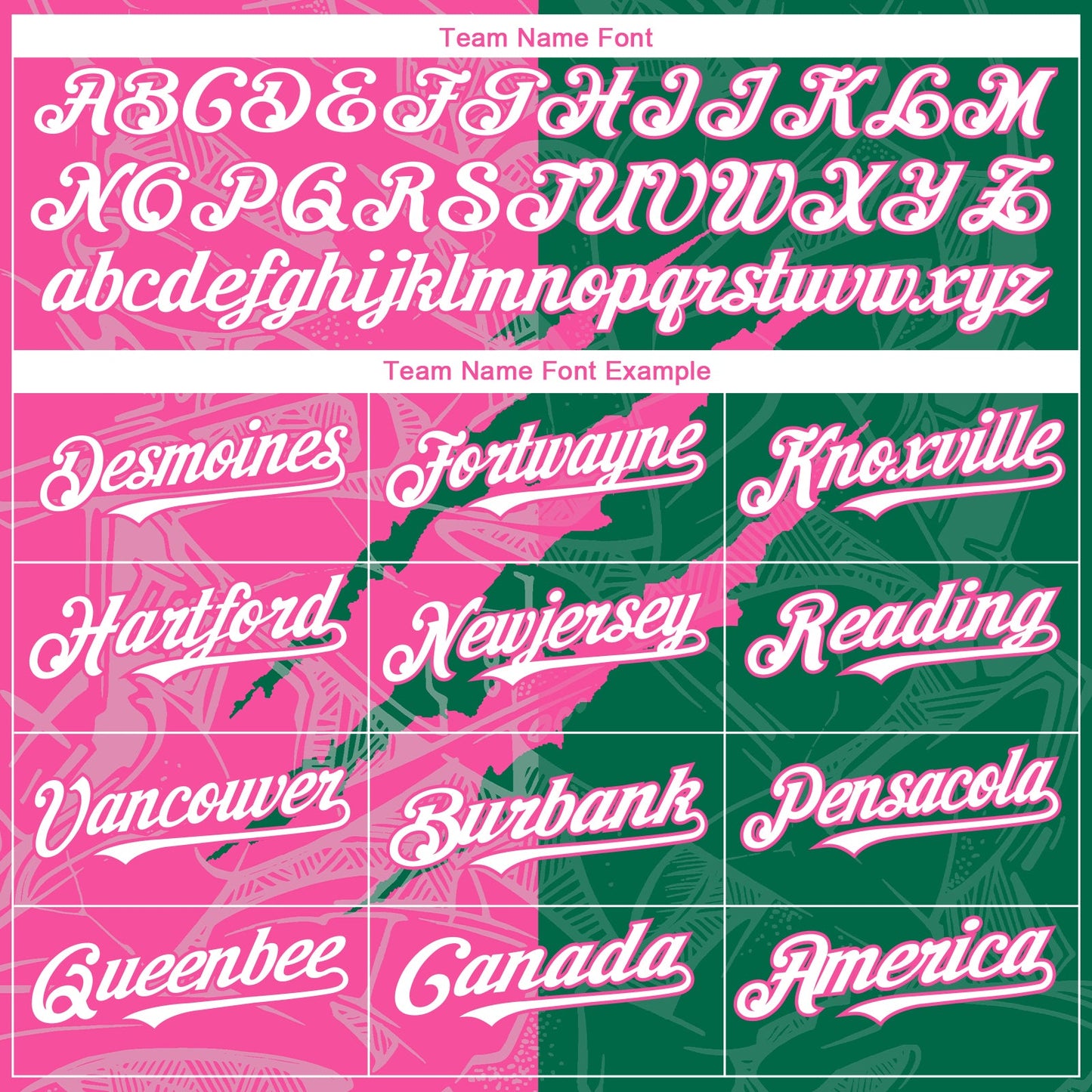 Custom Graffiti Pattern White Kelly Green-Pink 3D Scratch Authentic Baseball Jersey - Sky-Custom