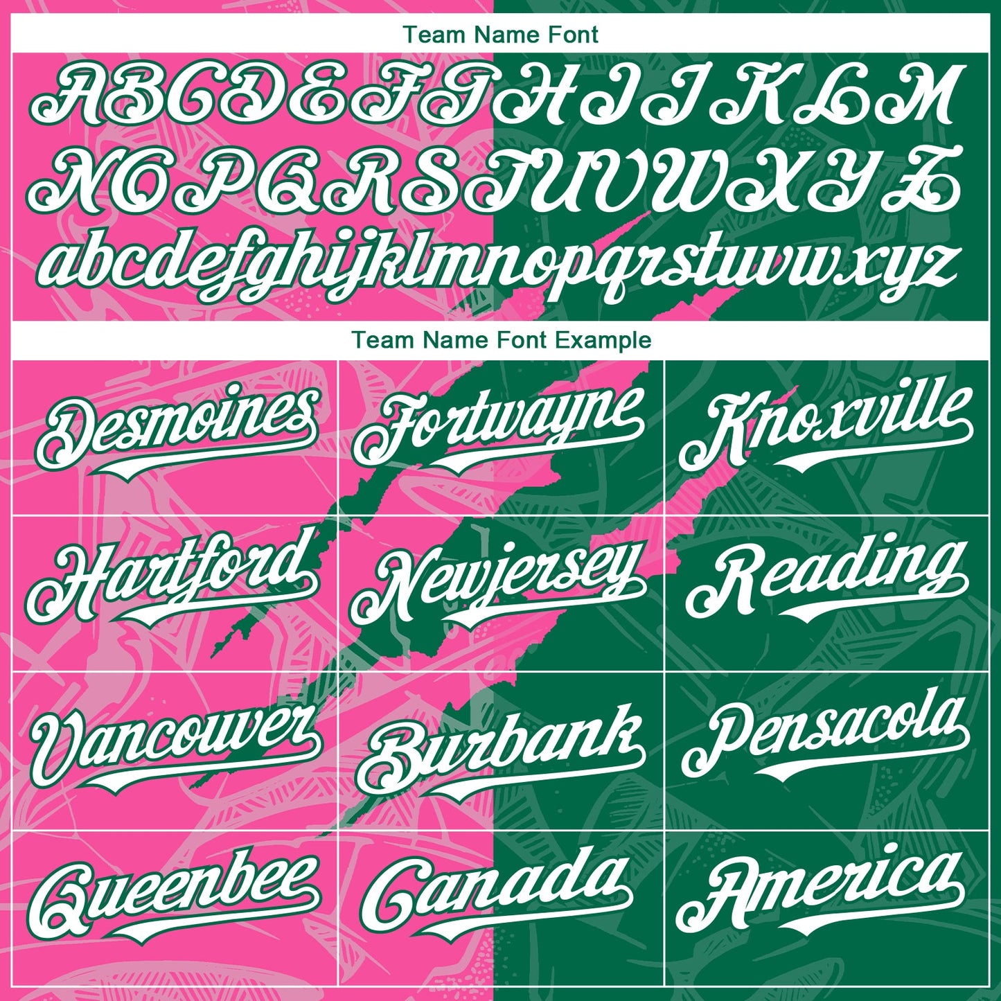 Custom Graffiti Pattern White Kelly Green-Pink 3D Scratch Authentic Baseball Jersey - Sky-Custom