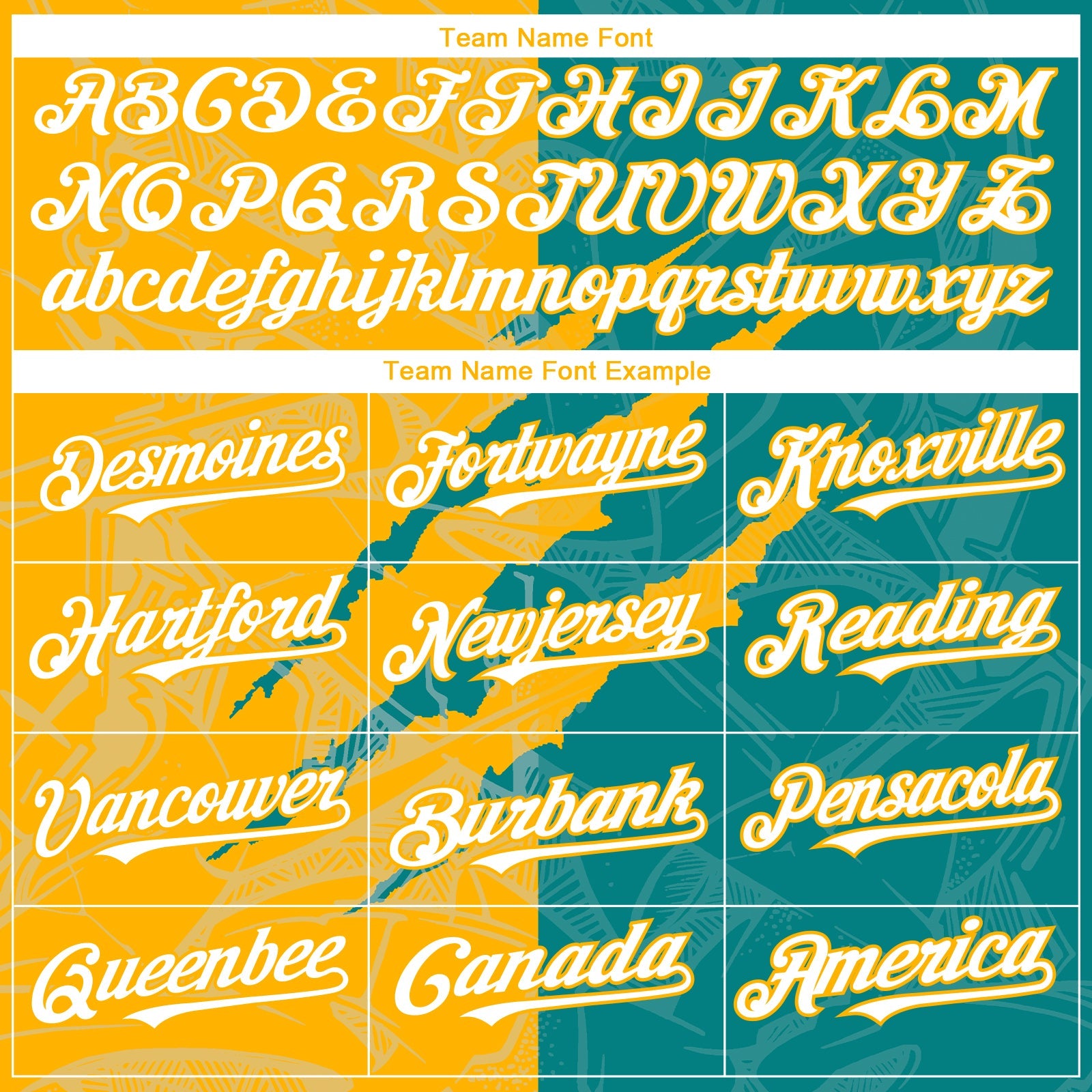Custom Graffiti Pattern White Teal-Gold 3D Scratch Authentic Baseball Jersey - Sky-Custom