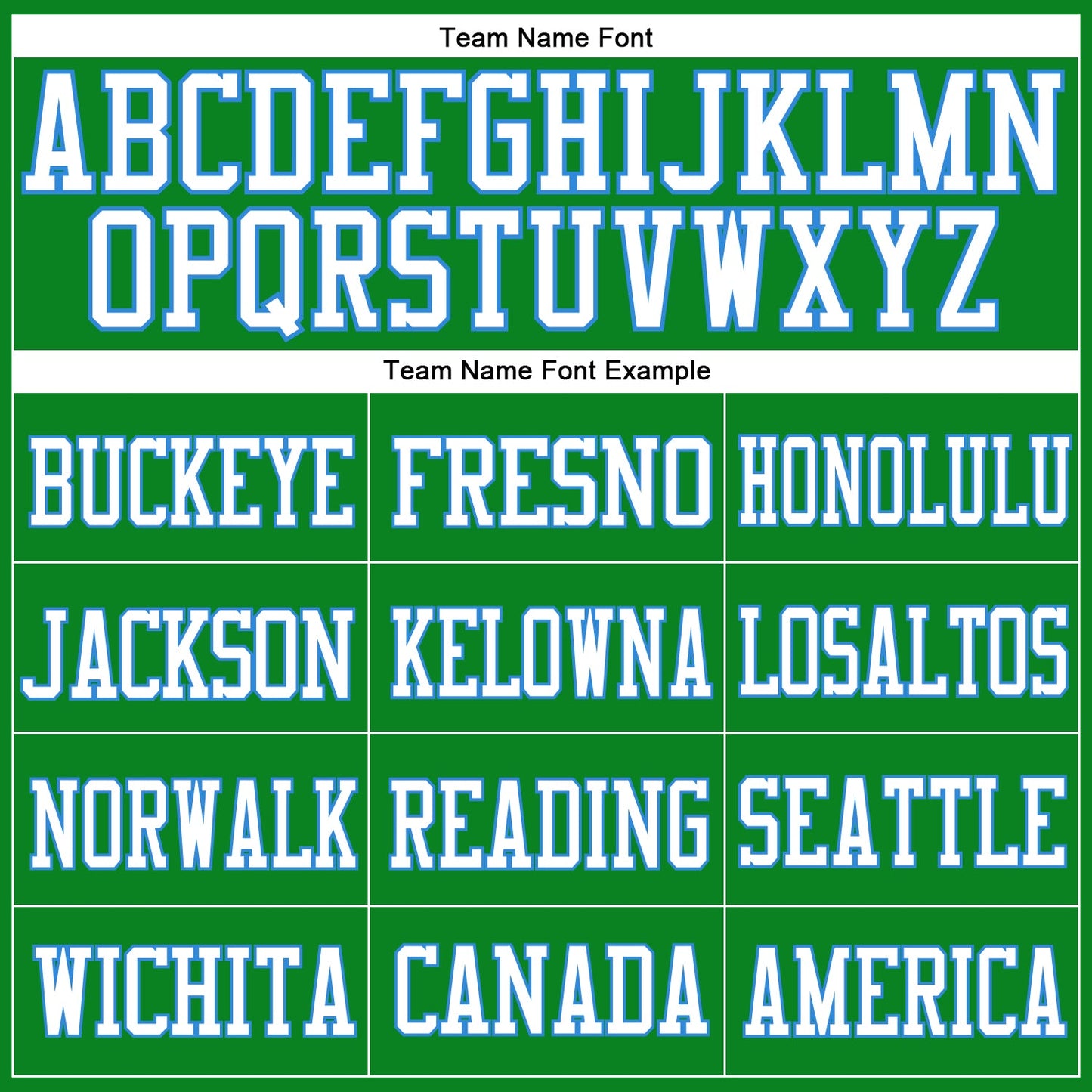 Custom Grass Green White-Powder Blue Mesh Authentic Football Jersey - Sky-Custom