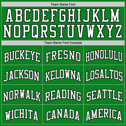 Custom Grass Green White-Black Authentic Basketball Jersey - Sky-Custom
