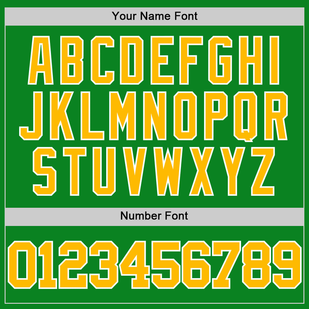 Custom Grass Green Gold-White Authentic Basketball Jersey - Sky-Custom