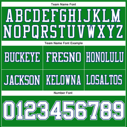 Custom Grass Green White-Royal Mesh Authentic Football Jersey - Sky-Custom