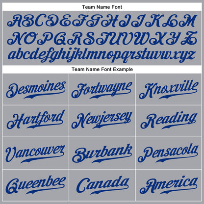 Custom Gray Royal-Red Authentic Sleeveless Baseball Jersey - Sky-Custom