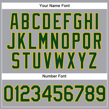 Custom Gray Green-Gold Authentic Sleeveless Baseball Jersey - Sky-Custom
