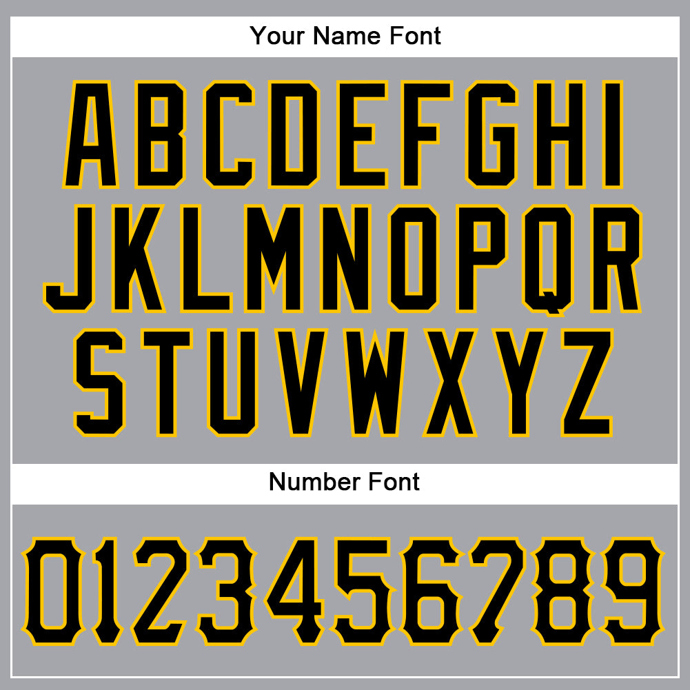 Custom Gray Black-Gold Authentic Sleeveless Baseball Jersey - Sky-Custom