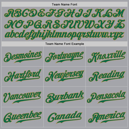 Custom Gray Kelly Green-Old Gold Authentic Baseball Jersey - Sky-Custom