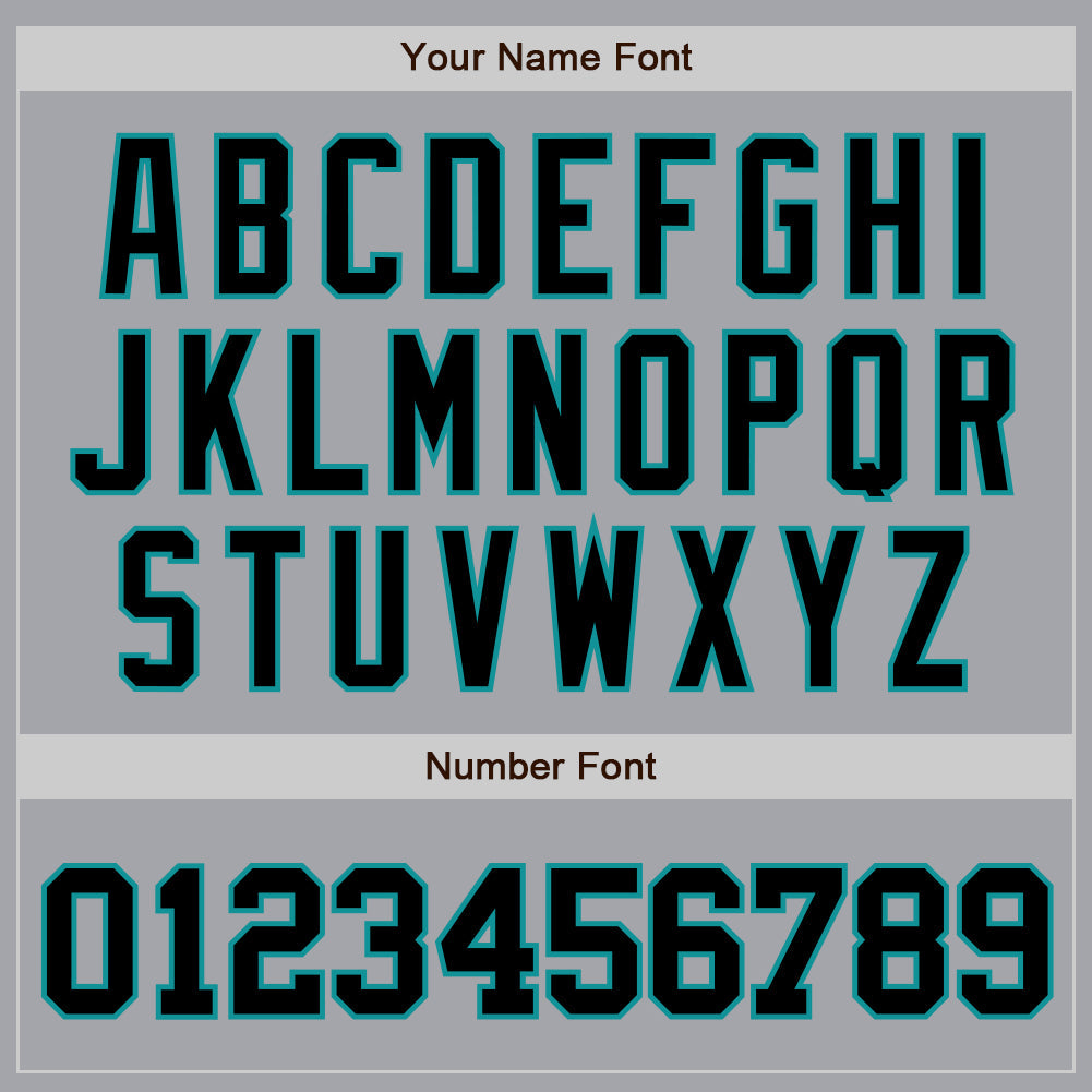 Custom Gray Black-Teal Authentic Baseball Jersey - Sky-Custom
