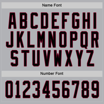 Custom Gray Black-Maroon Hockey Jersey - Sky-Custom