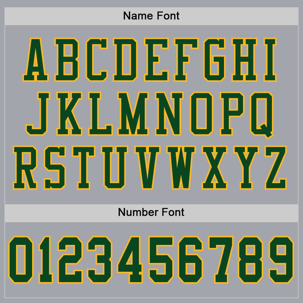 Custom Gray Green-Gold Mesh Authentic Football Jersey - Sky-Custom
