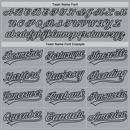 Custom Gray Gray-Black Authentic Baseball Jersey - Sky-Custom