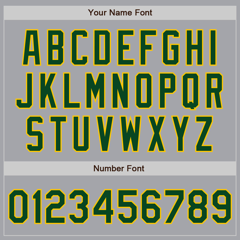 Custom Gray Green-Gold Authentic Baseball Jersey - Sky-Custom