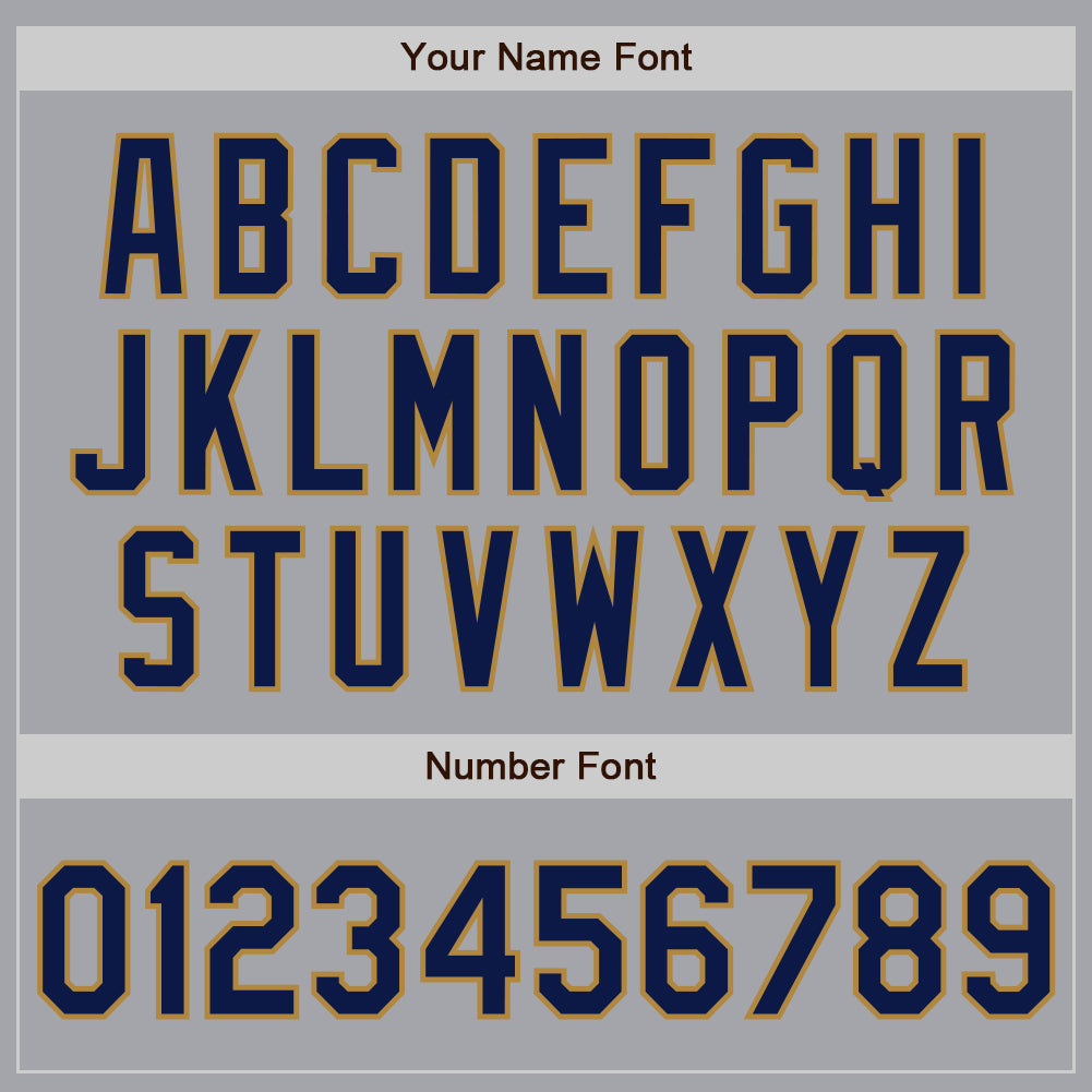 Custom Gray Navy-Old Gold Authentic Baseball Jersey - Sky-Custom