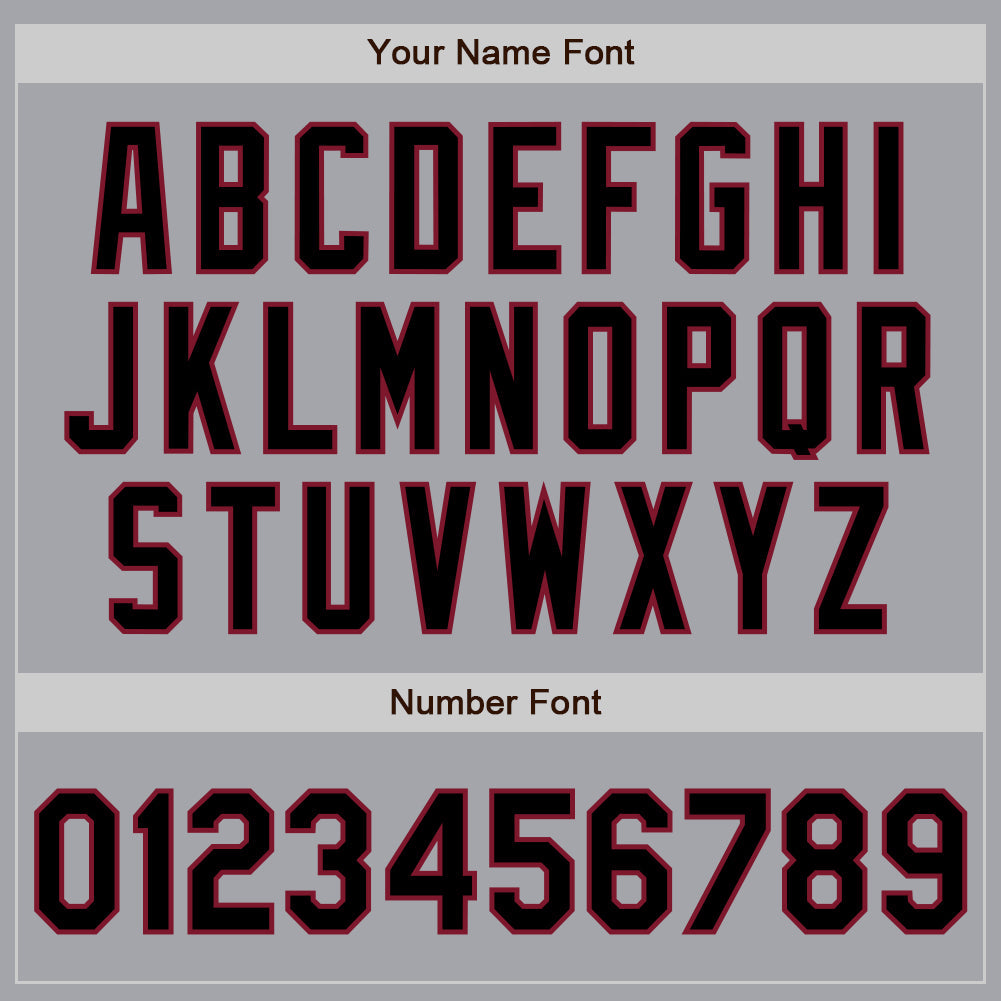 Custom Gray Black-Crimson Authentic Baseball Jersey - Sky-Custom