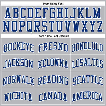 Custom Gray Royal Pinstripe Red-White Authentic Basketball Jersey - Sky-Custom