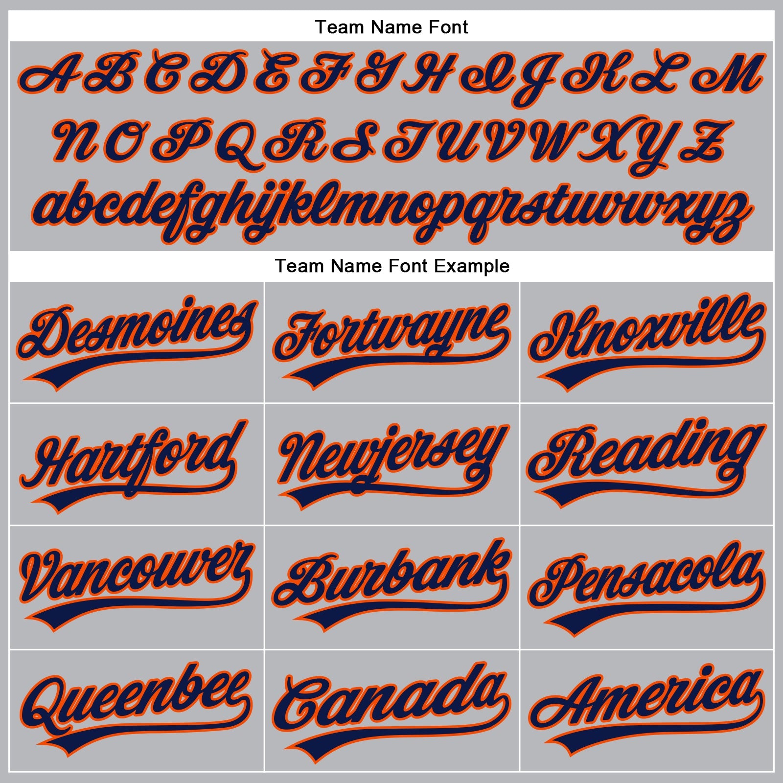 Custom Gray Navy Pinstripe Orange Authentic Baseball Jersey - Sky-Custom