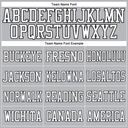 Custom Gray White-Black Mesh Authentic Football Jersey - Sky-Custom