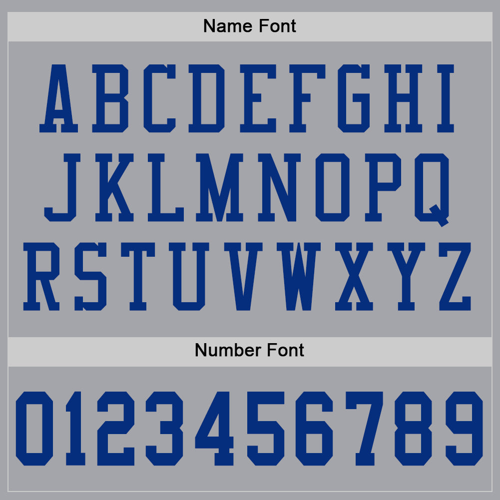 Custom Gray Royal Mesh Authentic Football Jersey - Sky-Custom