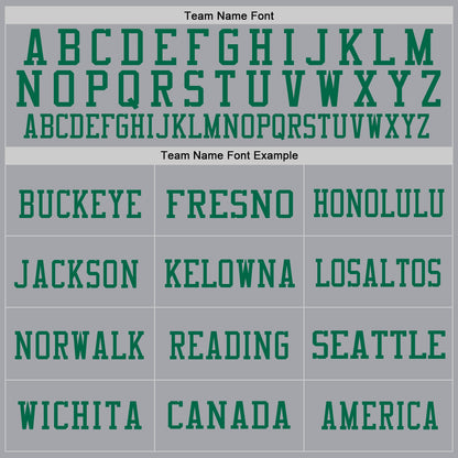 Custom Gray Pink-Kelly Green Mesh Authentic Football Jersey - Sky-Custom