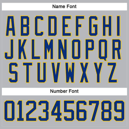Custom Gray Royal-Yellow Hockey Lace Neck Jersey - Sky-Custom