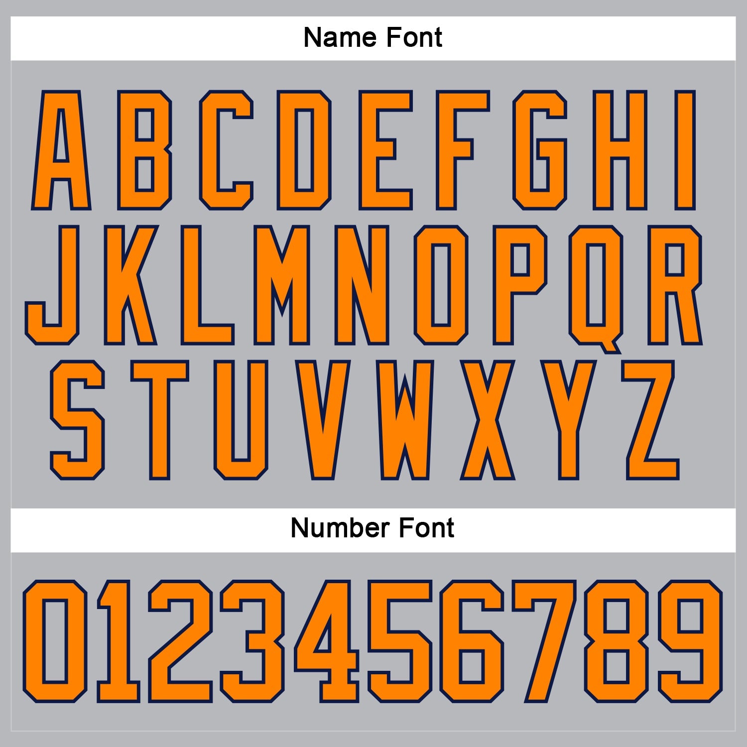 Custom Gray Bay Orange-Navy Hockey Lace Neck Jersey - Sky-Custom