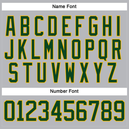 Custom Gray Green-Gold Hockey Lace Neck Jersey - Sky-Custom