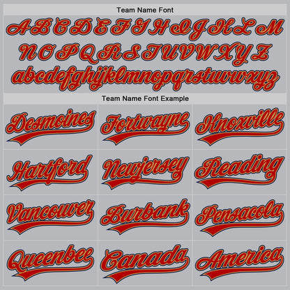 Custom Gray Navy Old Gold-Red Authentic Throwback Baseball Jersey - Sky-Custom