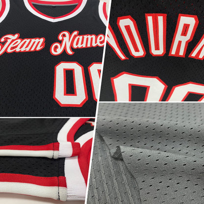 Custom Gray Black-Gold Authentic Throwback Basketball Jersey - Sky-Custom