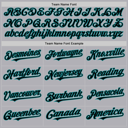 Custom Gray Black-Teal Mesh Authentic Throwback Baseball Jersey - Sky-Custom