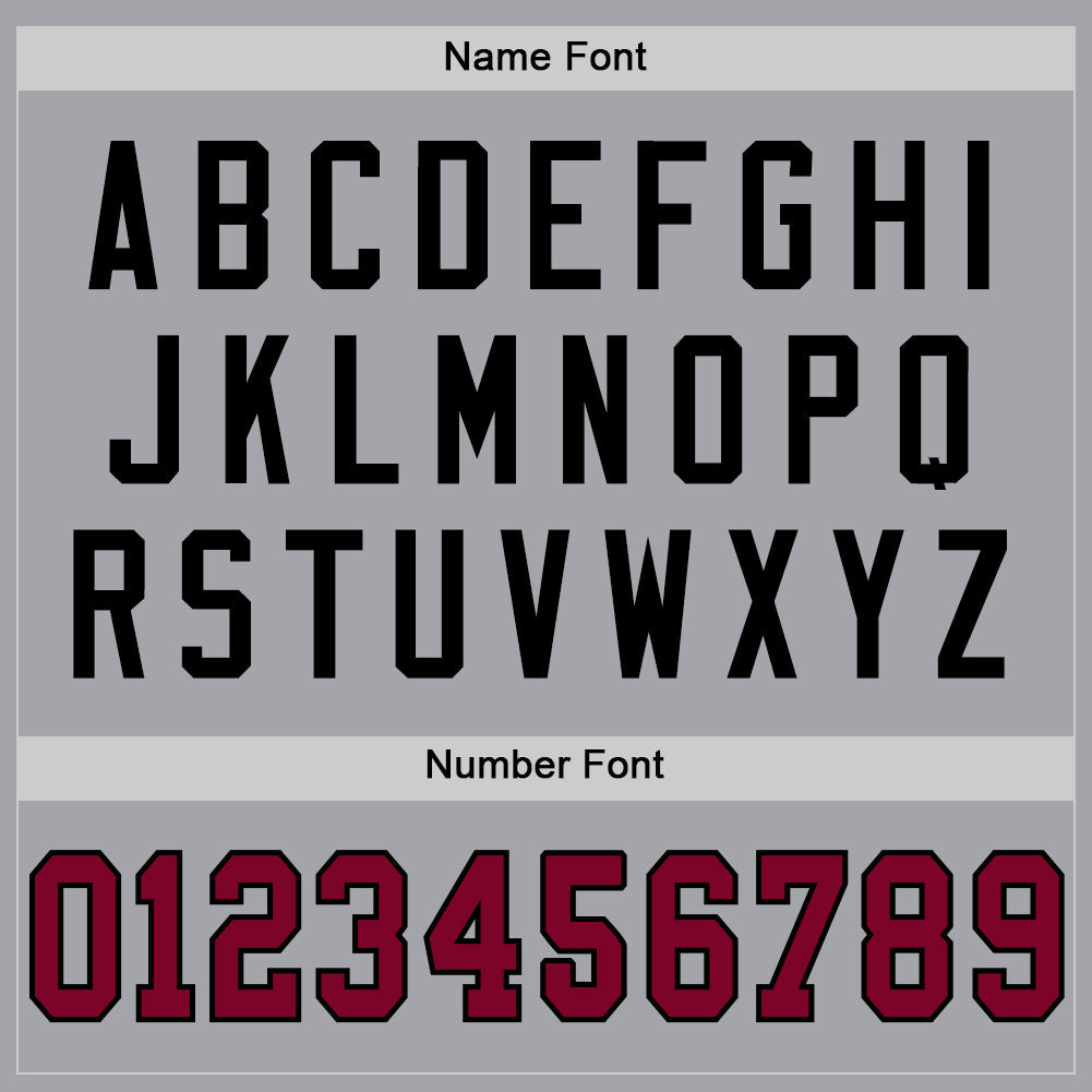 Custom Gray Maroon-Black Mesh Authentic Throwback Football Jersey - Sky-Custom