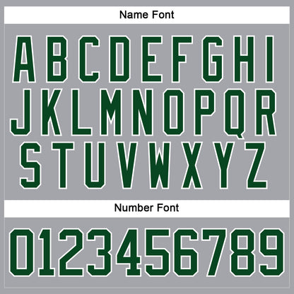 Custom Gray Green-White Hockey Lace Neck Jersey - Sky-Custom