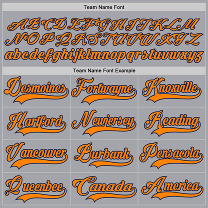 Custom Gray Bay Orange-Navy Hockey Lace Neck Jersey - Sky-Custom