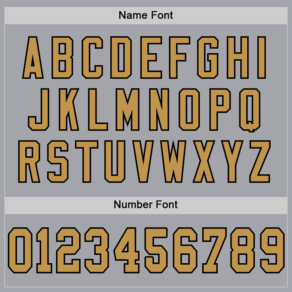 Custom Gray Old Gold-Black Mesh Authentic Throwback Football Jersey - Sky-Custom