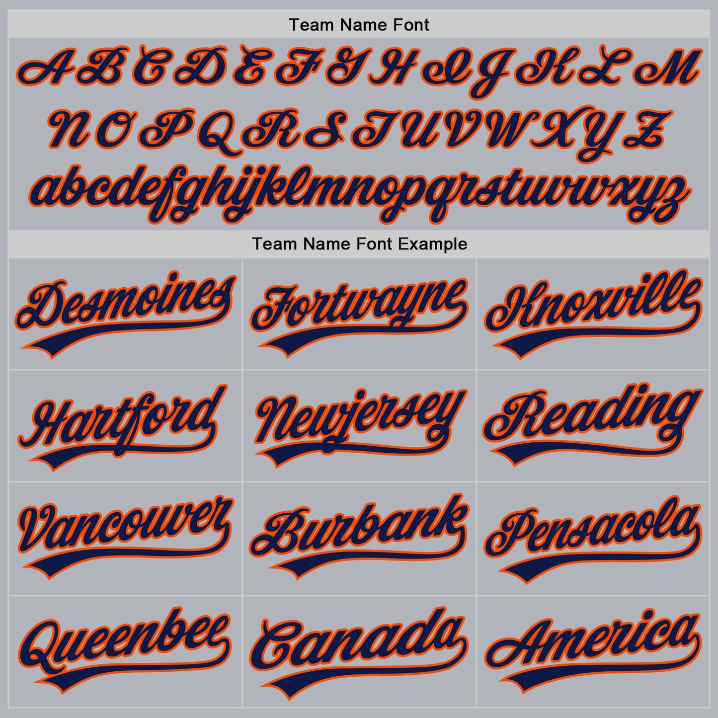 Custom Gray Navy-Orange Authentic Throwback Baseball Jersey - Sky-Custom