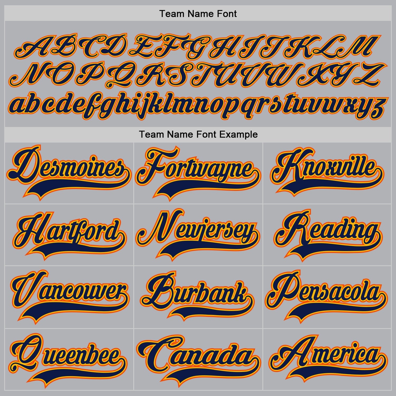 Custom Gray Navy Gold-Orange Hockey Jersey - Sky-Custom