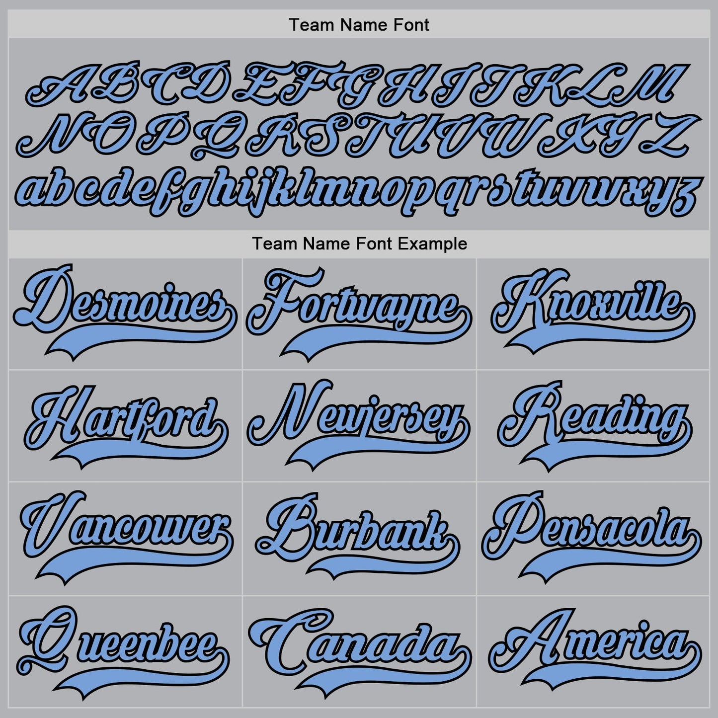 Custom Gray Light Blue-Black Hockey Jersey - Sky-Custom