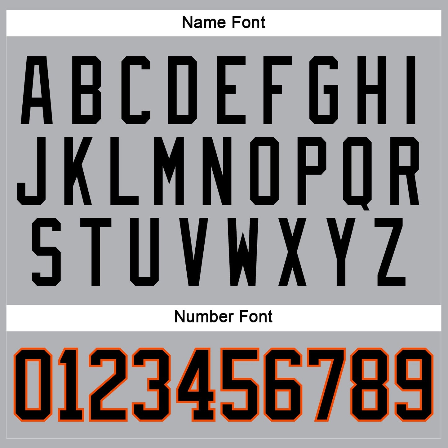 Custom Gray Black-Orange Hockey Jersey - Sky-Custom