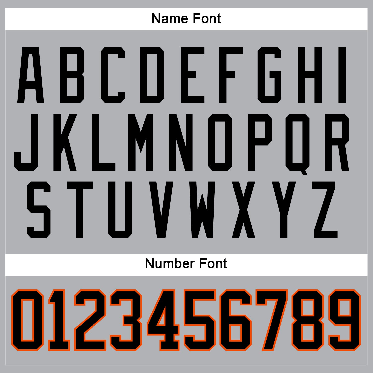 Custom Gray Black-Orange Hockey Jersey - Sky-Custom