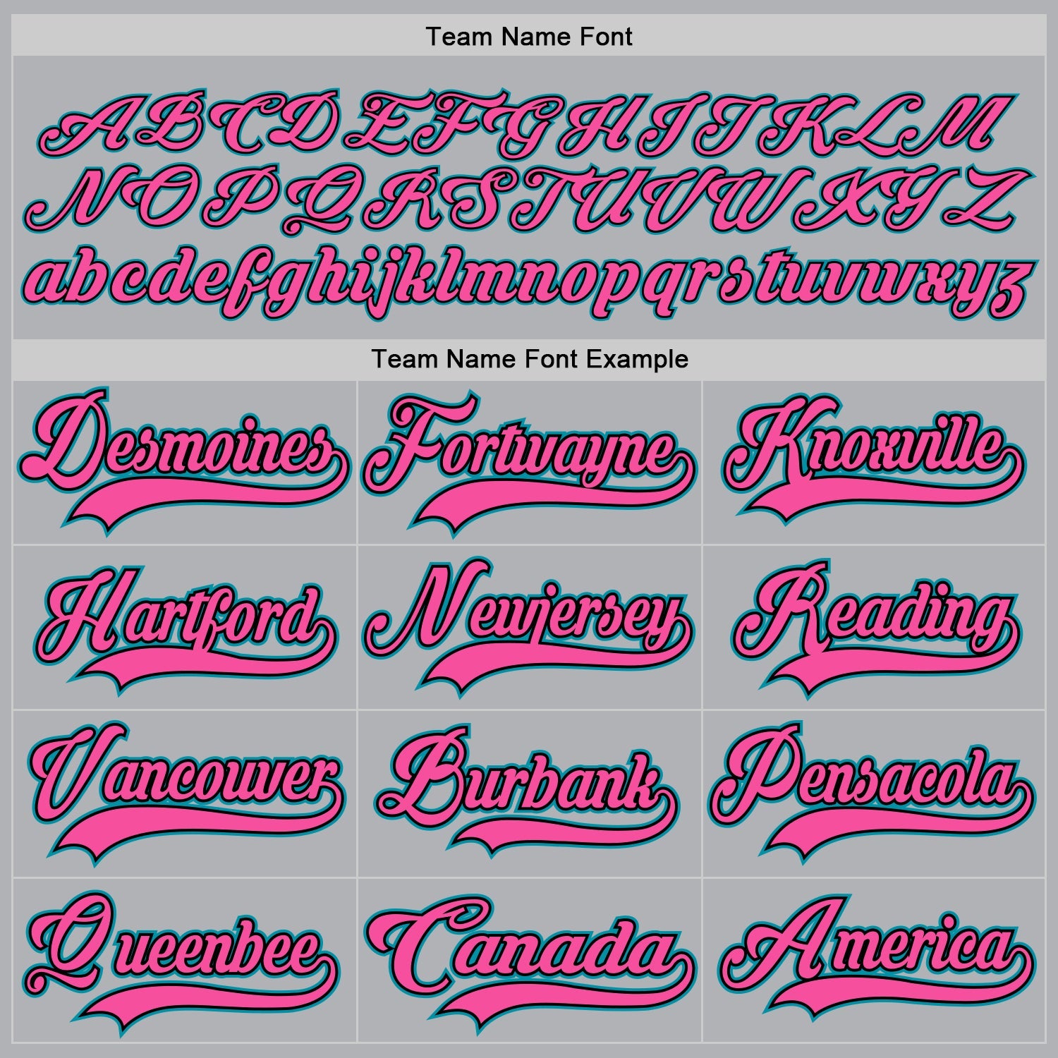 Custom Gray Teal Black-Pink Hockey Jersey - Sky-Custom