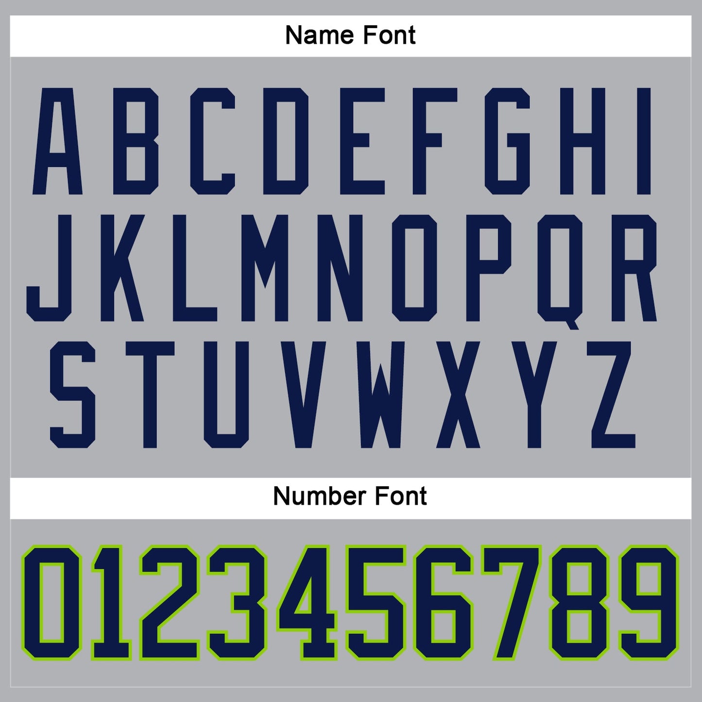 Custom Gray Navy-Neon Green Hockey Jersey - Sky-Custom