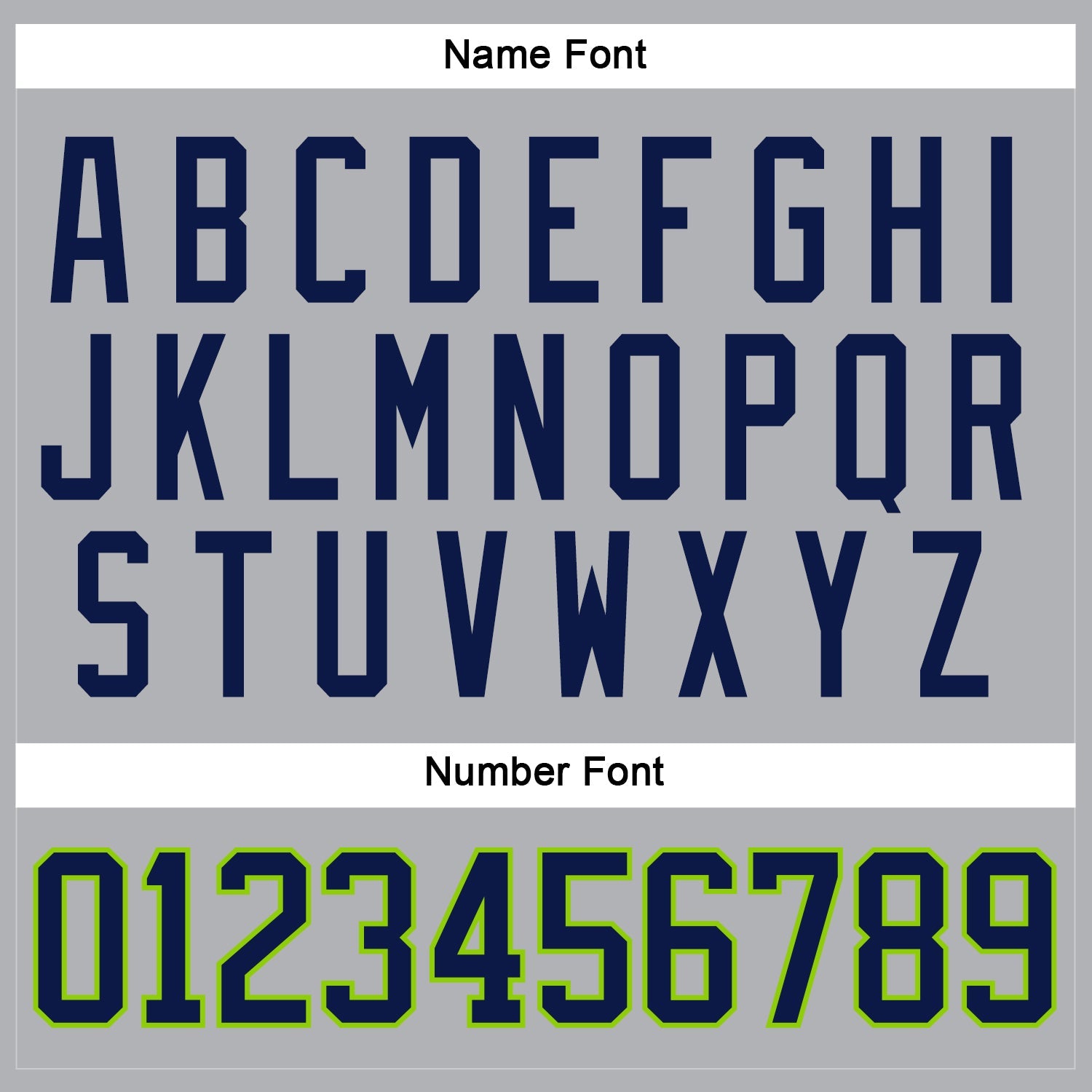 Custom Gray Navy-Neon Green Hockey Jersey - Sky-Custom