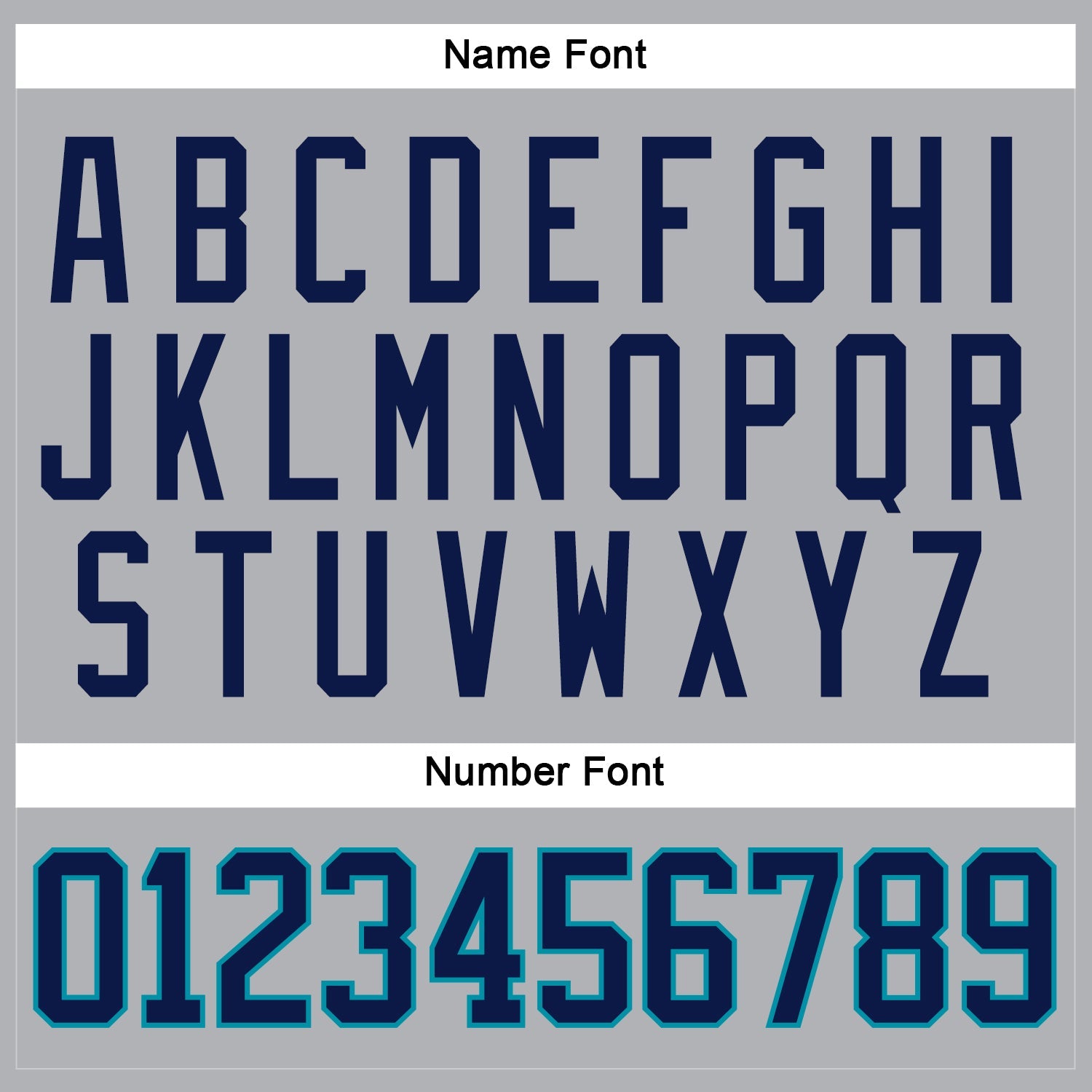 Custom Gray Navy-Teal Hockey Jersey - Sky-Custom