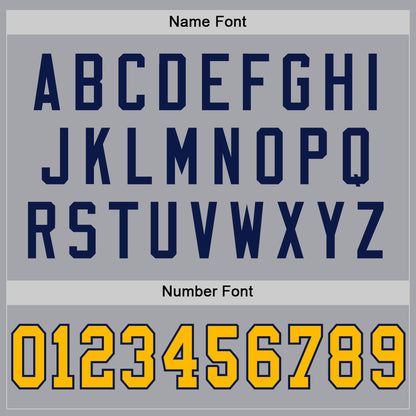 Custom Gray Gold-White Mesh Authentic Football Jersey - Sky-Custom