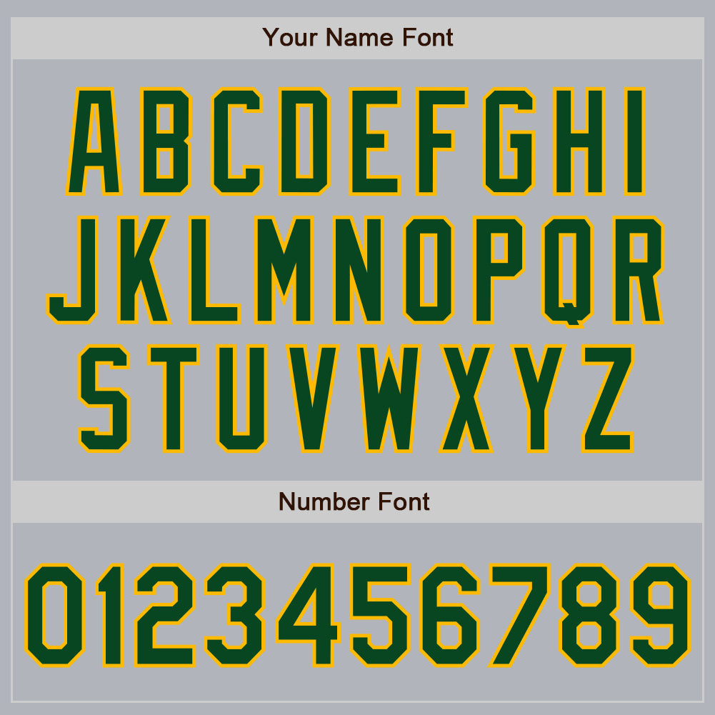 Custom Gray Green-Gold Authentic Baseball Jersey - Sky-Custom