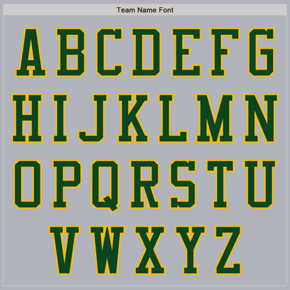 Custom Gray Green-Gold Authentic Baseball Jersey - Sky-Custom