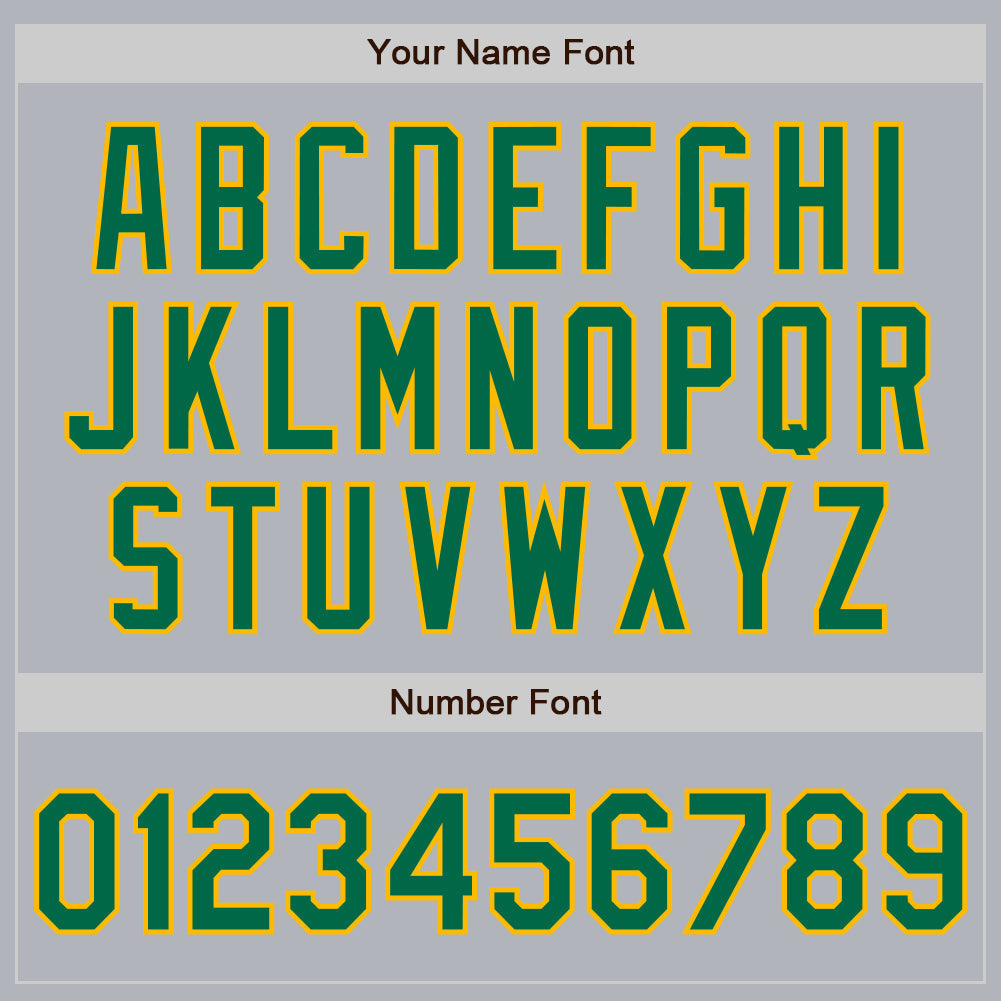 Custom Gray Kelly Green-Gold Authentic Baseball Jersey - Sky-Custom
