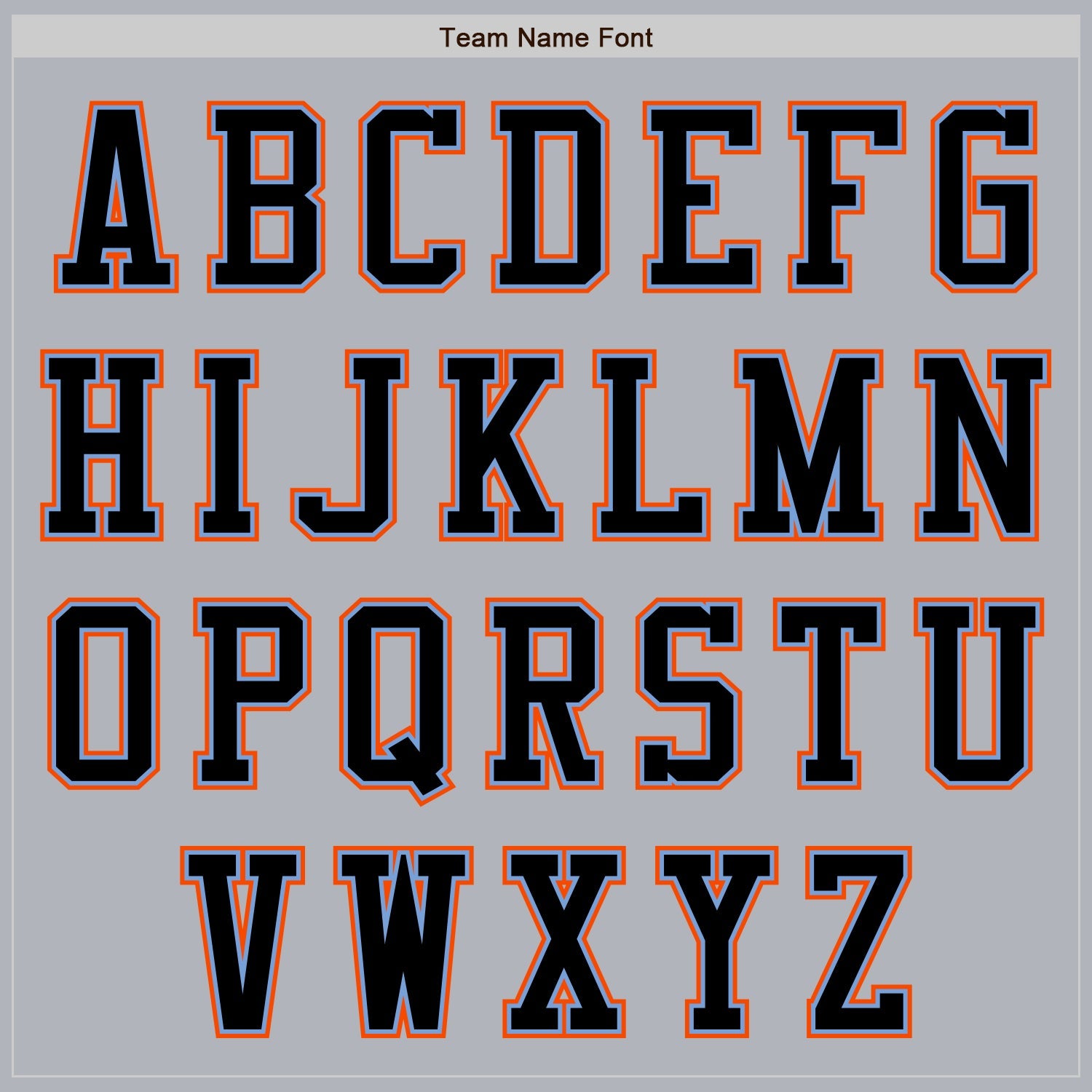 Custom Gray Black Powder Blue-Orange Authentic Baseball Jersey - Sky-Custom