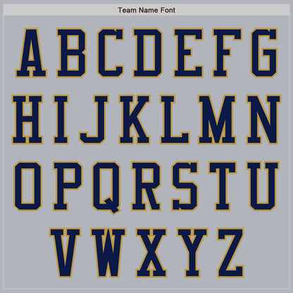 Custom Gray Navy-Old Gold Authentic Baseball Jersey - Sky-Custom