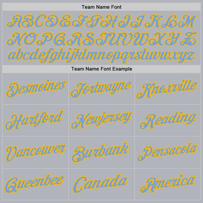 Custom Gray Light Blue-Gold Authentic Throwback Basketball Jersey - Sky-Custom